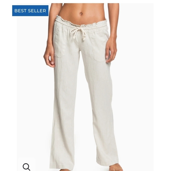 Roxy Off-White Lounge Pants - Picture 1 of 10